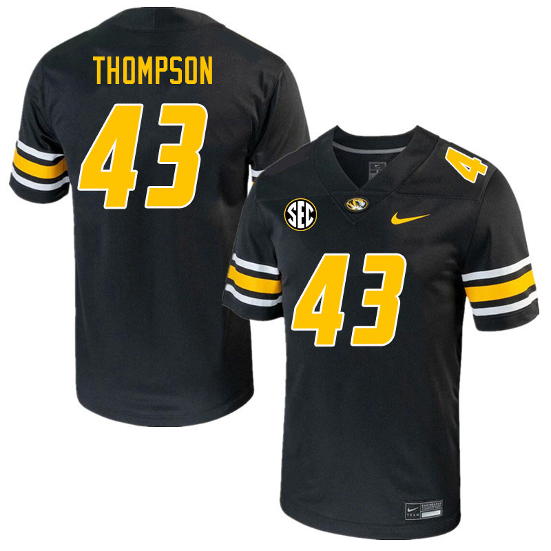 Men-Youth #43 Isaac Thompson Missouri Tigers College 2023 Football Stitched Jerseys Sale-Black
